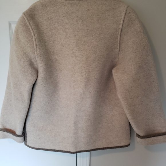 Giesswein Women's Size 12 Wool Mountain Sheep Sweater Animal Applique Cardigan - Picture 6 of 6